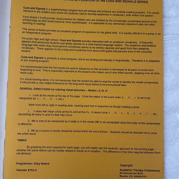 Cues and Signals level 2 great for visual sequencing, reading skills VG - Picture 6 of 7